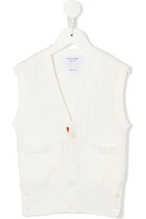 Thom Browne Kabelgebreid vest