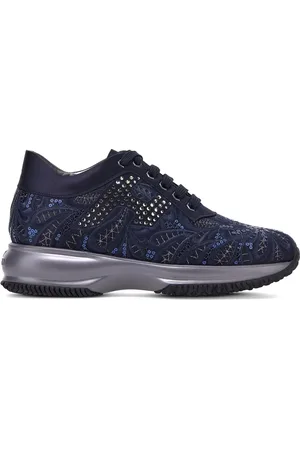 Hogan Interactive sneakers met geborduurde bloemen