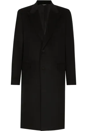 Dolce & Gabbana Kasjmier mantel met enkele rij knopen