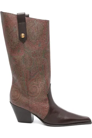 Etro 60 mm leren schoenen met paisley