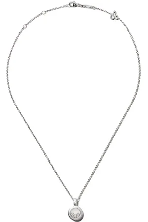 Chopard 18kt witgouden Happy Diamonds Icons ketting