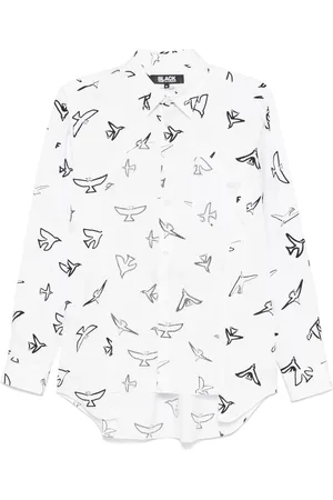 Comme des Garçons Shirt met vogelprint
