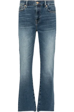7 for all Mankind Daisy mid waist cropped jeans