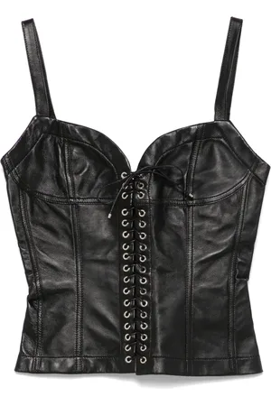Ludovic De Saint Sernin Leren bustier top