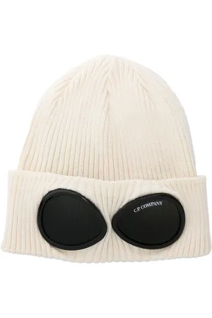 C.P. Company Geribbelde muts met goggle detail