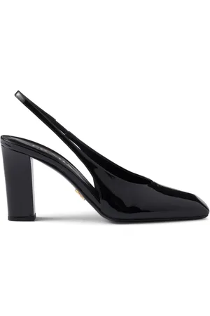 Prada 85 mm leren slingback pumps