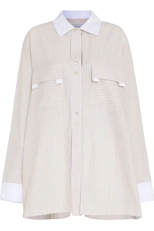 Gloria Coelho Gestreept katoenen blouse