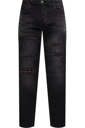 AMIRI Gerafelde jeans met bandana