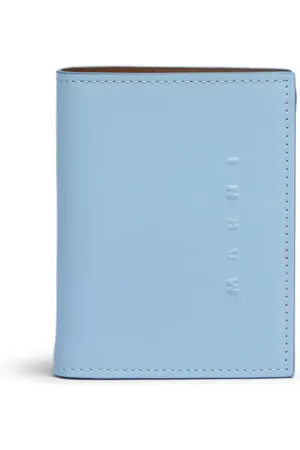 Marni Leren portemonnee met logo