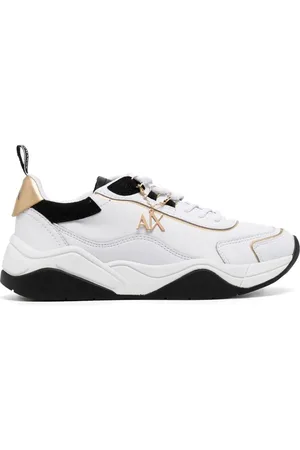 Armani Exchange Sneakers met logo amulet