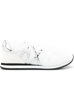 Armani Exchange Sneakers met metallic logo