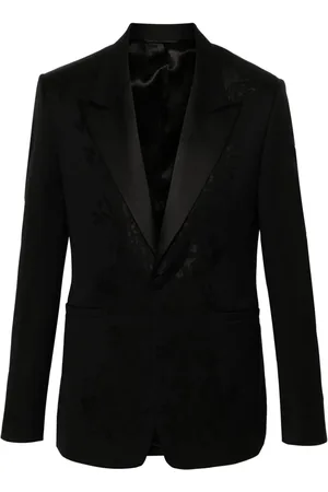 Givenchy Blazer met enkele rij knopen en bloemen