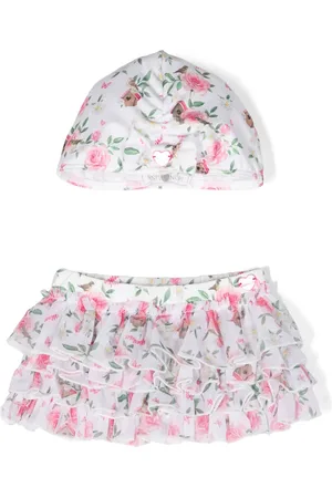 MONNALISA Tutu met ruches en bloemenprint