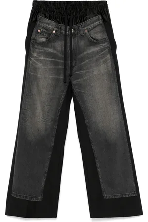 JUNYA WATANABE X Comme des Garçons broek met denim vlak
