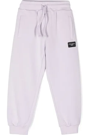 Dolce & Gabbana Katoenen trainingsbroek met logopatch