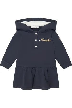 Moncler Jurk met capuchon en logoprint