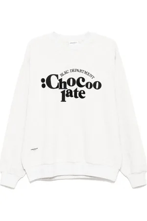 Chocoolate Sweater met geborduurd logo