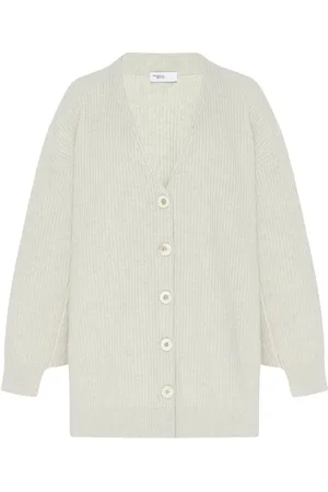 ROSETTA GETTY Geribbeld vest met vlakken