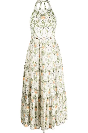 Agua by Agua Bendita Halterjurk met bloemenprint