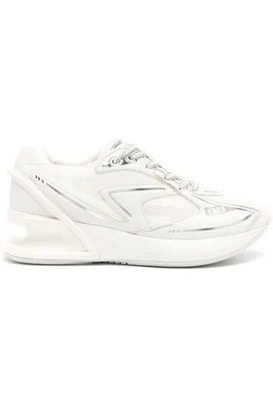 Fendi First 1 sneakers met leren vlakken