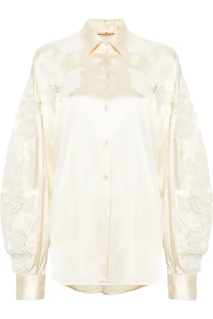 ERMANNO SCERVINO Blouse met bloemenapplicatie