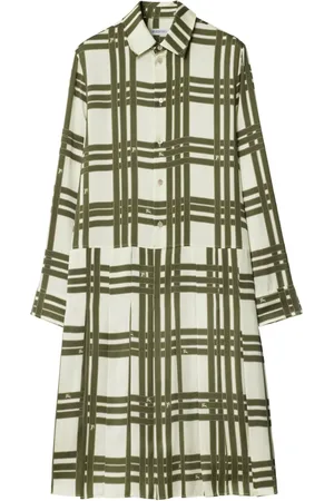 Burberry Zijden jurk met lintruit