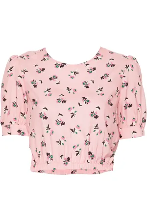 P.A.R.O.S.H. Zijden blouse met bloemenprint
