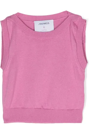 Simonetta Gebreide top van kasjmier