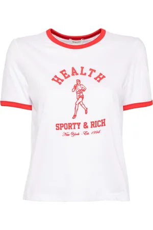 Sporty & Rich NY running club ringer T