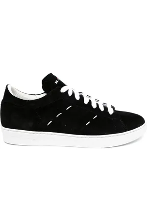 Kiton Leren sneakers met stiksel