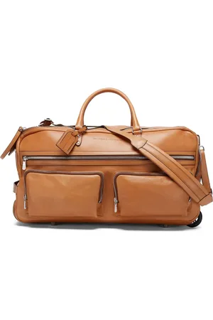 Brunello Cucinelli Leren rolkoffer