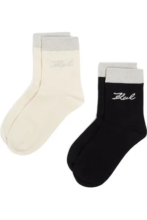 Karl Lagerfeld Signature lurex sokken