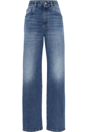 Brunello Cucinelli High waist straight jeans