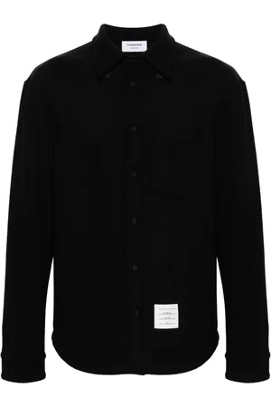 Thom Browne Katoenen shirtjack met visgraat