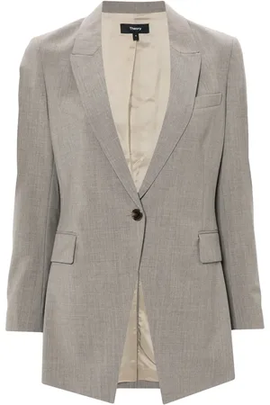 THEORY Blazer met gemêleerd effect