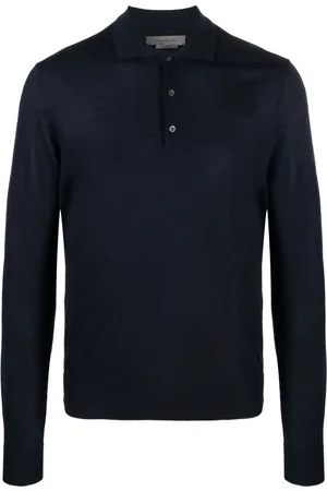 corneliani Fijngebreid poloshirt