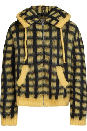 Marni Geruit vest van mohairblend
