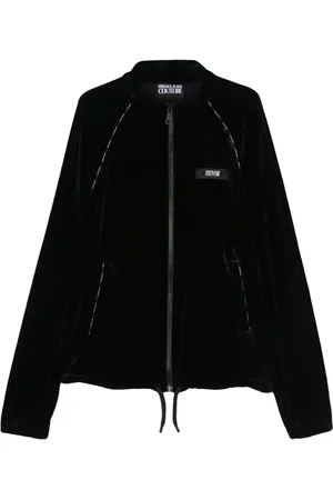 VERSACE Fluwelen jack met logo