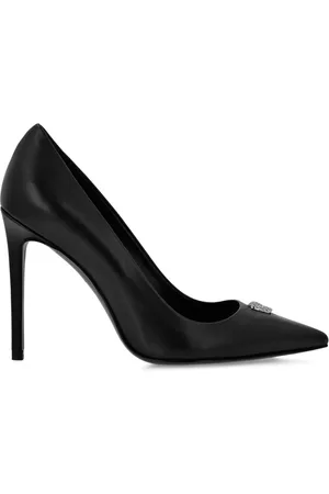 Philipp Plein 105 mm pumps met doodskop applicatie