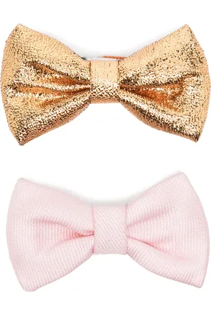 HUCKLEBONES LONDON Twee haarclips met strik