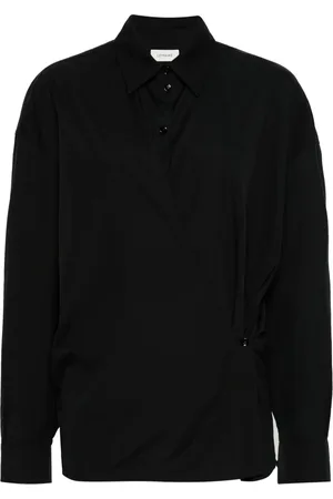LEMAIRE Gedraaide blouse met rechte kraag