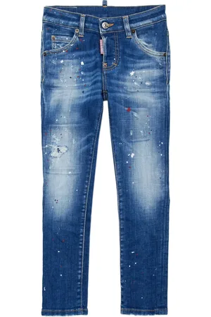 Dsquared2 Jeans met logoband van katoenblend