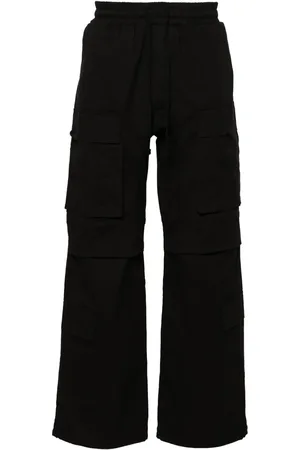 THOM KROM Mid waist flared cargo broek