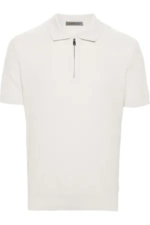 corneliani Gebreid katoenen poloshirt