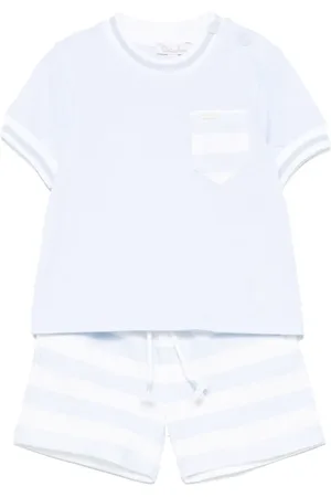 PATACHOU Gestreepte top en shorts