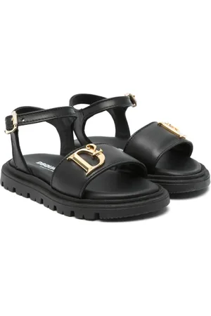 Dsquared2 Sandalen met logoplakkaat