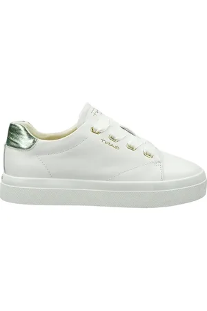 GANT Leren sneakers met metallic hieltab
