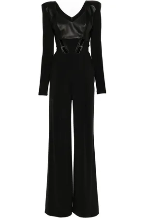 MITILIANE COUTURE Jumpsuit met vlakken en geperforeerd detail