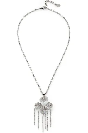 Jimmy Choo Halsketting met kristallen amulet