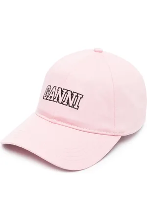 Ganni Honkbalpet met geborduurd logo